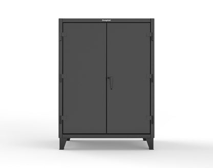 Extreme Duty 12 GA Uniform Cabinet with Hanger Rod, 1 Shelf - 48 In. W x 24 In. D x 66 In. H - 45-WR-241-9005
