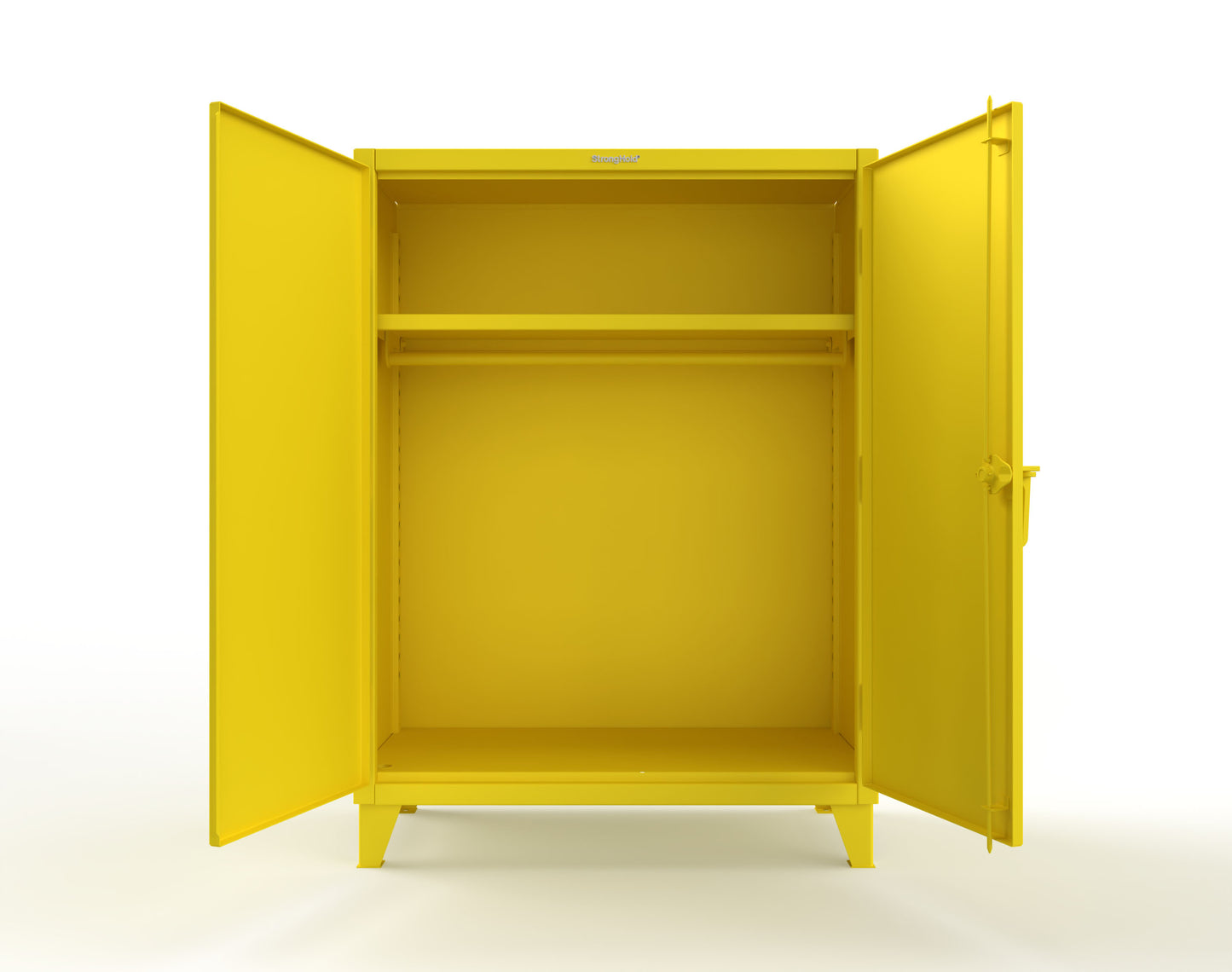 Extreme Duty 12 GA Uniform Cabinet with Hanger Rod, 1 Shelf - 48 In. W x 24 In. D x 66 In. H - 45-WR-241-1021