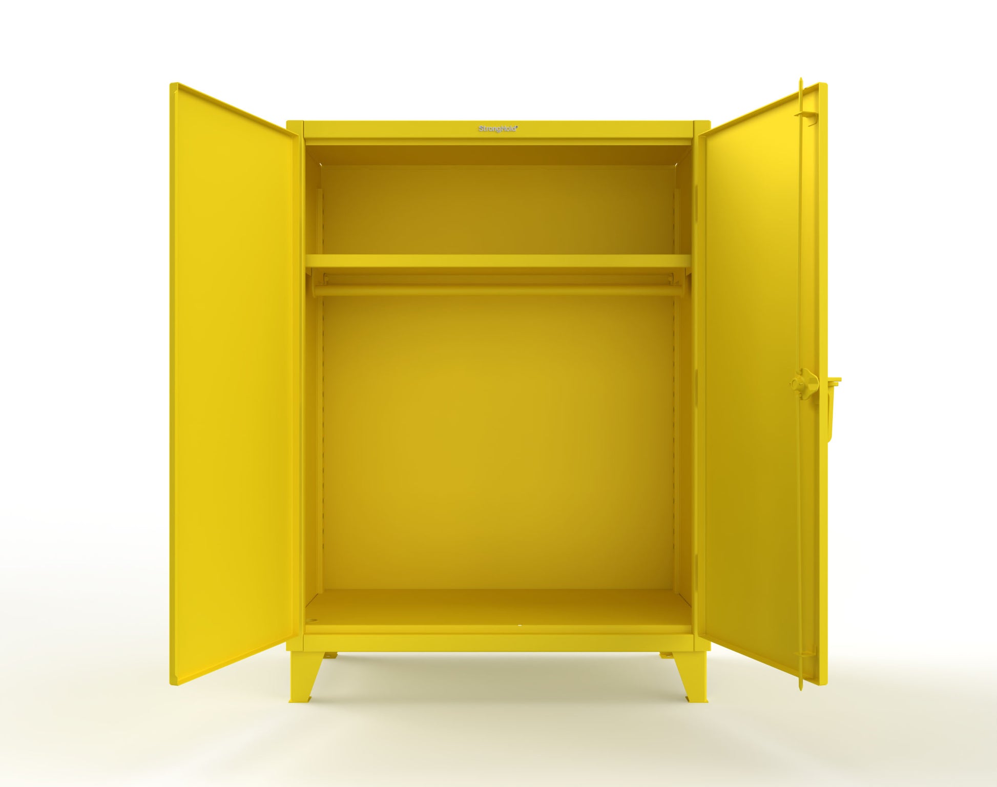 Extreme Duty 12 GA Uniform Cabinet with Hanger Rod, 1 Shelf - 48 In. W x 24 In. D x 66 In. H - 45-WR-241-1021