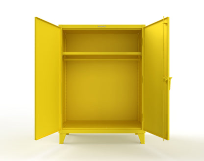 Extreme Duty 12 GA Uniform Cabinet with Hanger Rod, 1 Shelf - 48 In. W x 24 In. D x 66 In. H - 45-WR-241-1021