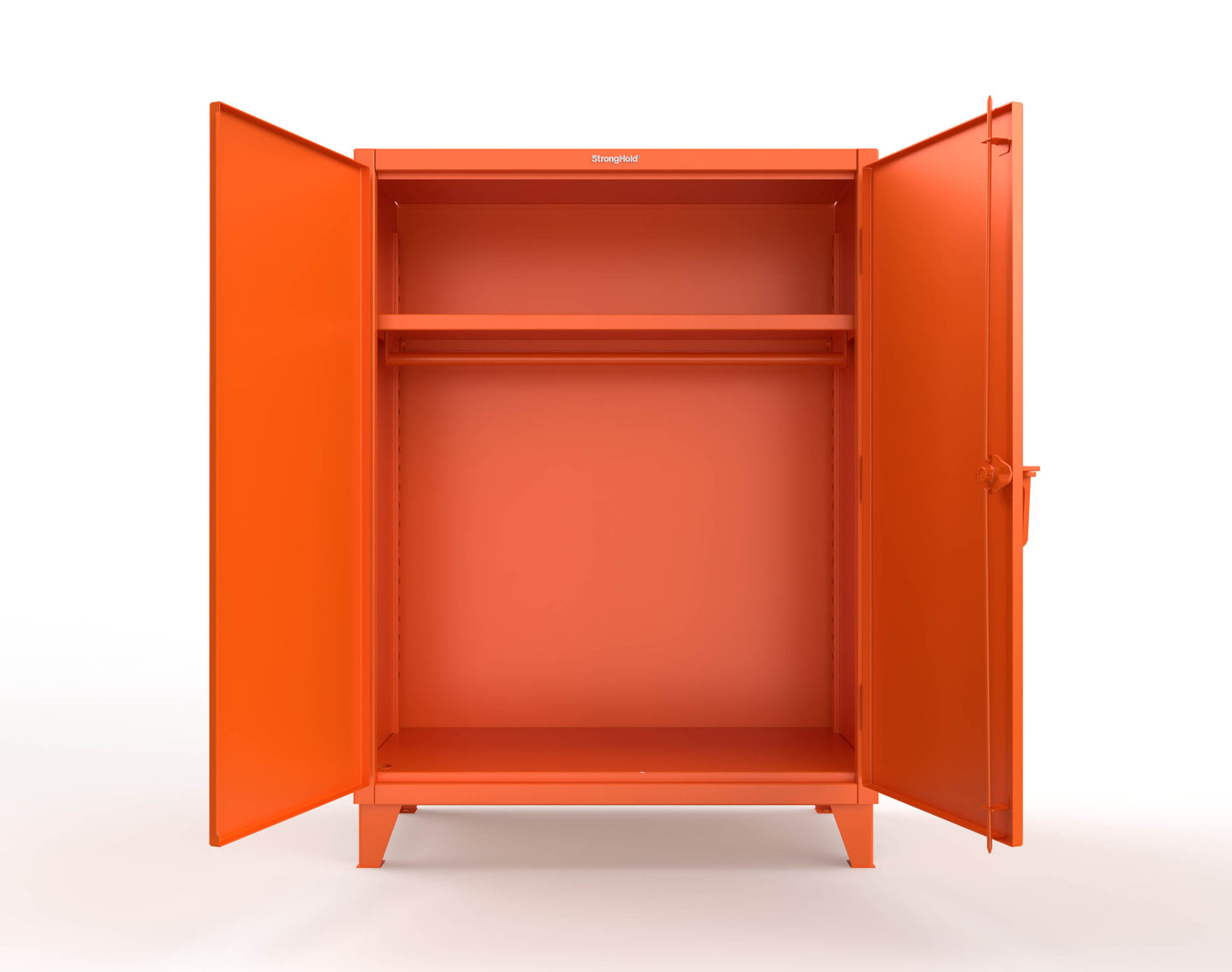 Extreme Duty 12 GA Uniform Cabinet with Hanger Rod, 1 Shelf - 48 In. W x 24 In. D x 66 In. H - 45-WR-241-2009