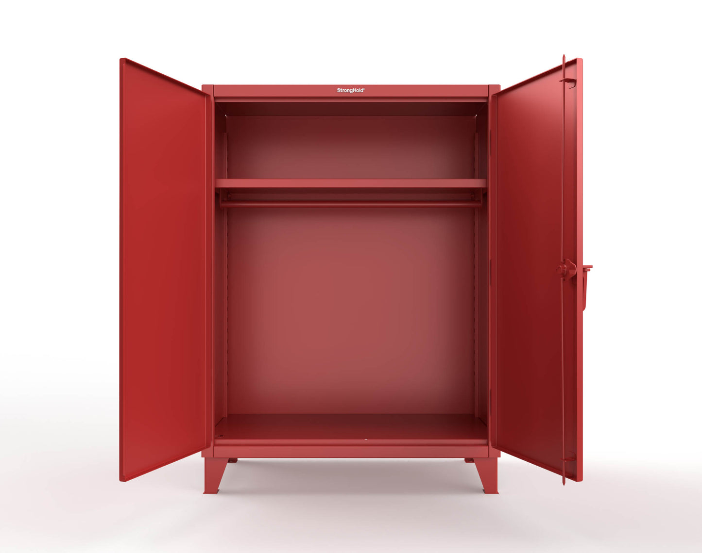 Extreme Duty 12 GA Uniform Cabinet with Hanger Rod, 1 Shelf - 48 In. W x 24 In. D x 66 In. H - 45-WR-241-3001
