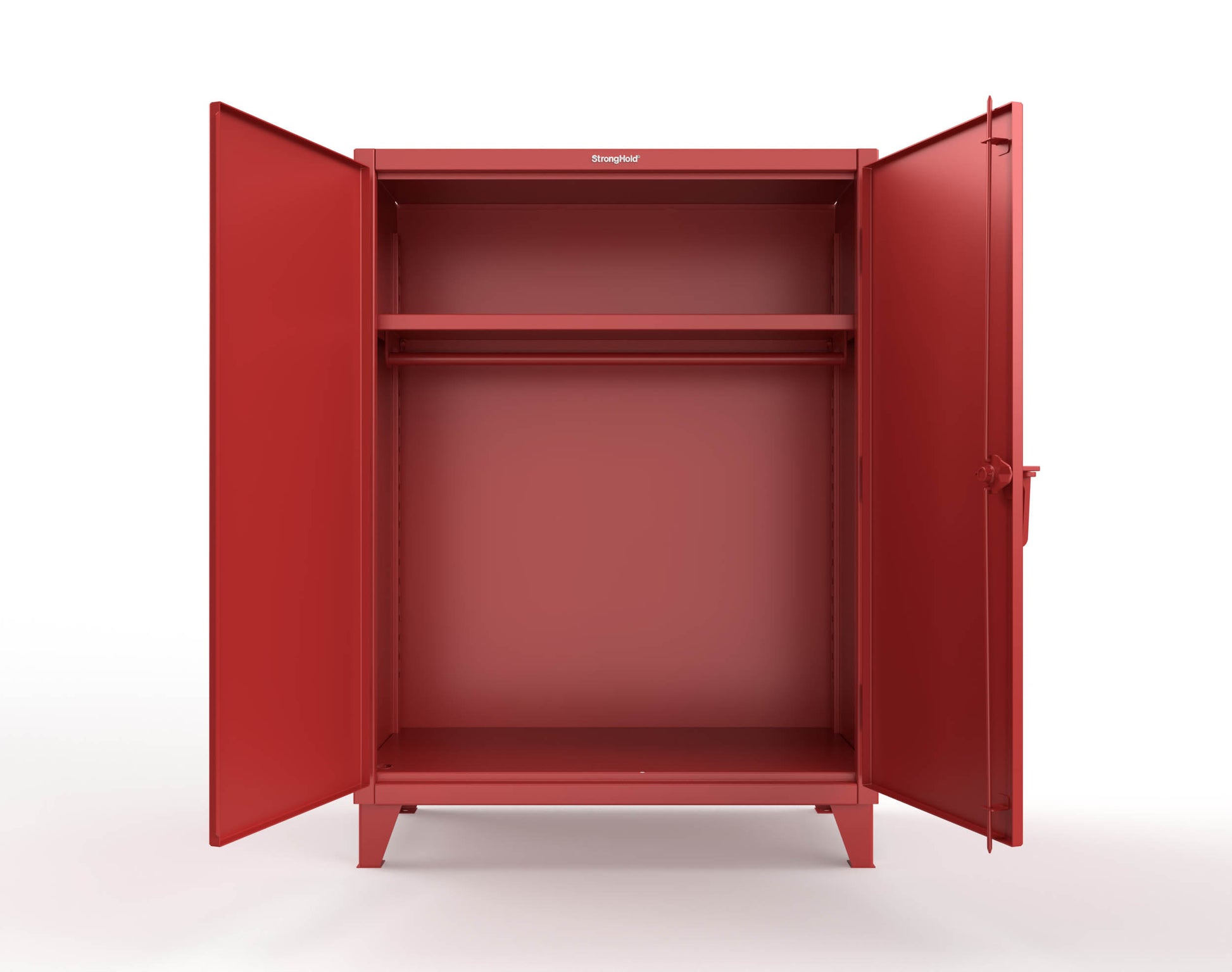 Extreme Duty 12 GA Uniform Cabinet with Hanger Rod, 1 Shelf - 48 In. W x 24 In. D x 66 In. H - 45-WR-241-3001