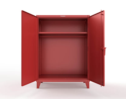 Extreme Duty 12 GA Uniform Cabinet with Hanger Rod, 1 Shelf - 48 In. W x 24 In. D x 66 In. H - 45-WR-241-3001