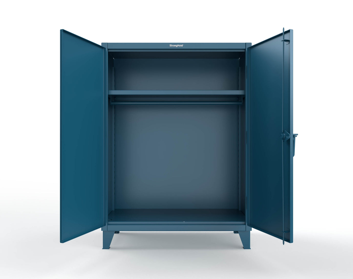 Extreme Duty 12 GA Uniform Cabinet with Hanger Rod, 1 Shelf - 48 In. W x 24 In. D x 66 In. H - 45-WR-241-5001