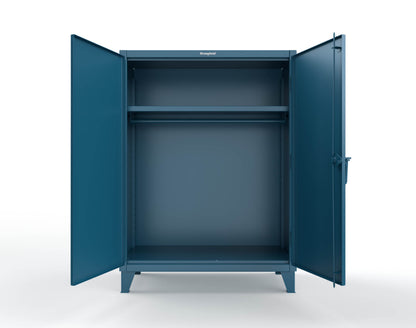 Extreme Duty 12 GA Uniform Cabinet with Hanger Rod, 1 Shelf - 48 In. W x 24 In. D x 66 In. H - 45-WR-241-5001