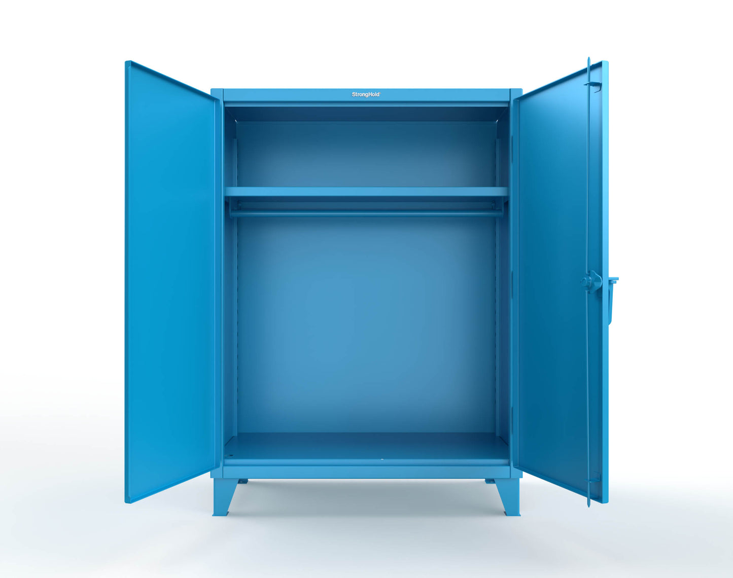 Extreme Duty 12 GA Uniform Cabinet with Hanger Rod, 1 Shelf - 48 In. W x 24 In. D x 66 In. H - 45-WR-241-5012
