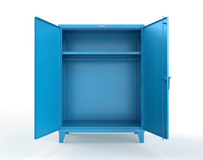Extreme Duty 12 GA Uniform Cabinet with Hanger Rod, 1 Shelf - 48 In. W x 24 In. D x 66 In. H - 45-WR-241-5012