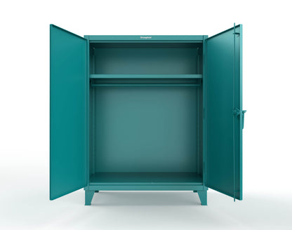 Extreme Duty 12 GA Uniform Cabinet with Hanger Rod, 1 Shelf - 48 In. W x 24 In. D x 66 In. H - 45-WR-241-5021