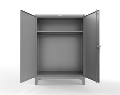 Extreme Duty 12 GA Uniform Cabinet with Hanger Rod, 1 Shelf - 48 In. W x 24 In. D x 66 In. H - 45-WR-241-7037