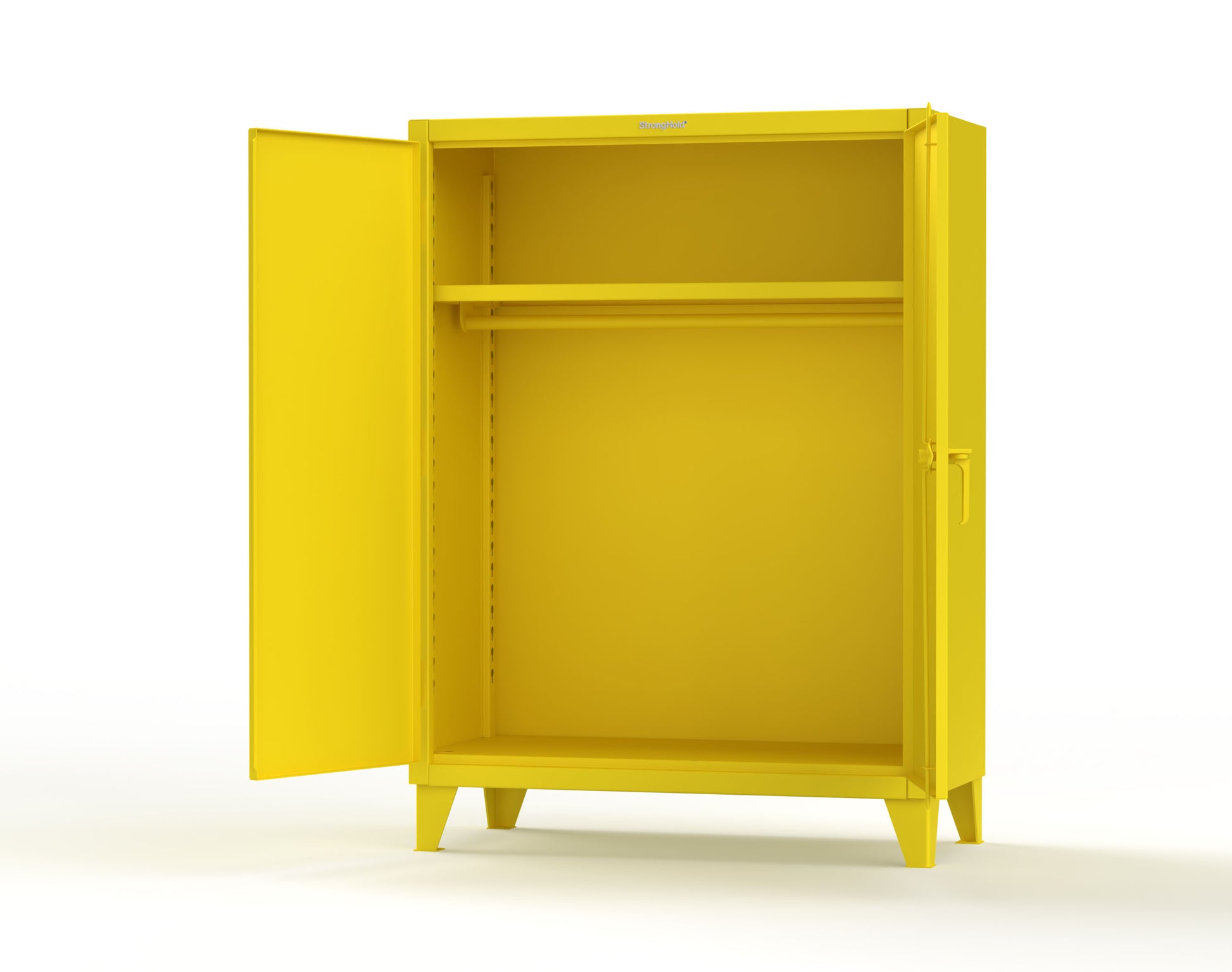 Extreme Duty 12 GA Uniform Cabinet with Hanger Rod, 1 Shelf - 48 In. W x 24 In. D x 66 In. H - 45-WR-241-1021