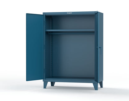 Extreme Duty 12 GA Uniform Cabinet with Hanger Rod, 1 Shelf - 48 In. W x 24 In. D x 66 In. H - 45-WR-241-5001