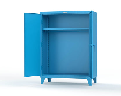Extreme Duty 12 GA Uniform Cabinet with Hanger Rod, 1 Shelf - 48 In. W x 24 In. D x 66 In. H - 45-WR-241-5012