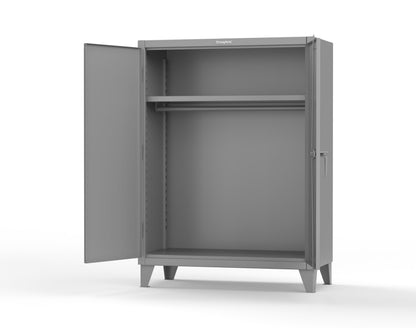 Extreme Duty 12 GA Uniform Cabinet with Hanger Rod, 1 Shelf - 48 In. W x 24 In. D x 66 In. H - 45-WR-241-7037