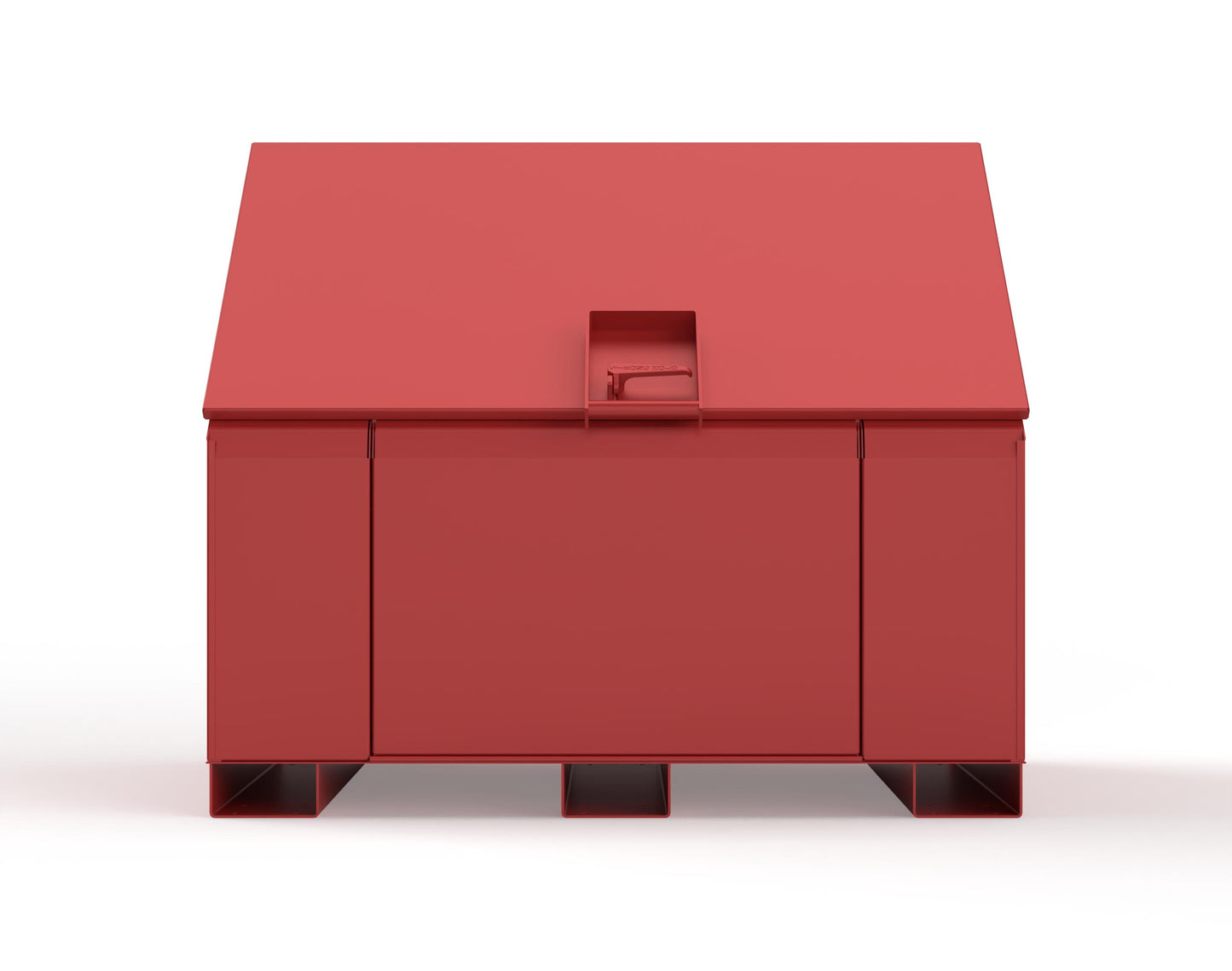 Extreme Duty 12 GA Job Site Box with Lift-Up Lid, Ramp, 3 Shelves - 60 In. W x 36 In. D x 48 In. H - 453UJB-RAMP-3001