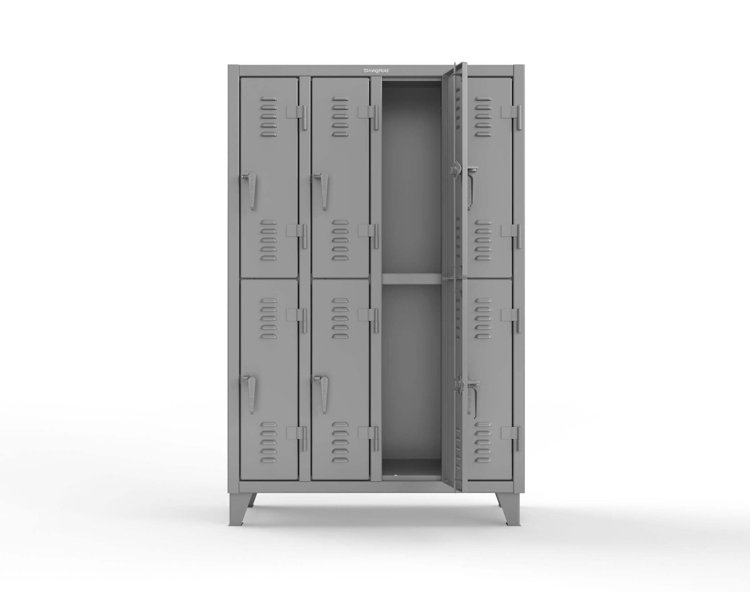 Extreme Duty 12-GA Double-Tier Louvered Door Locker; 8