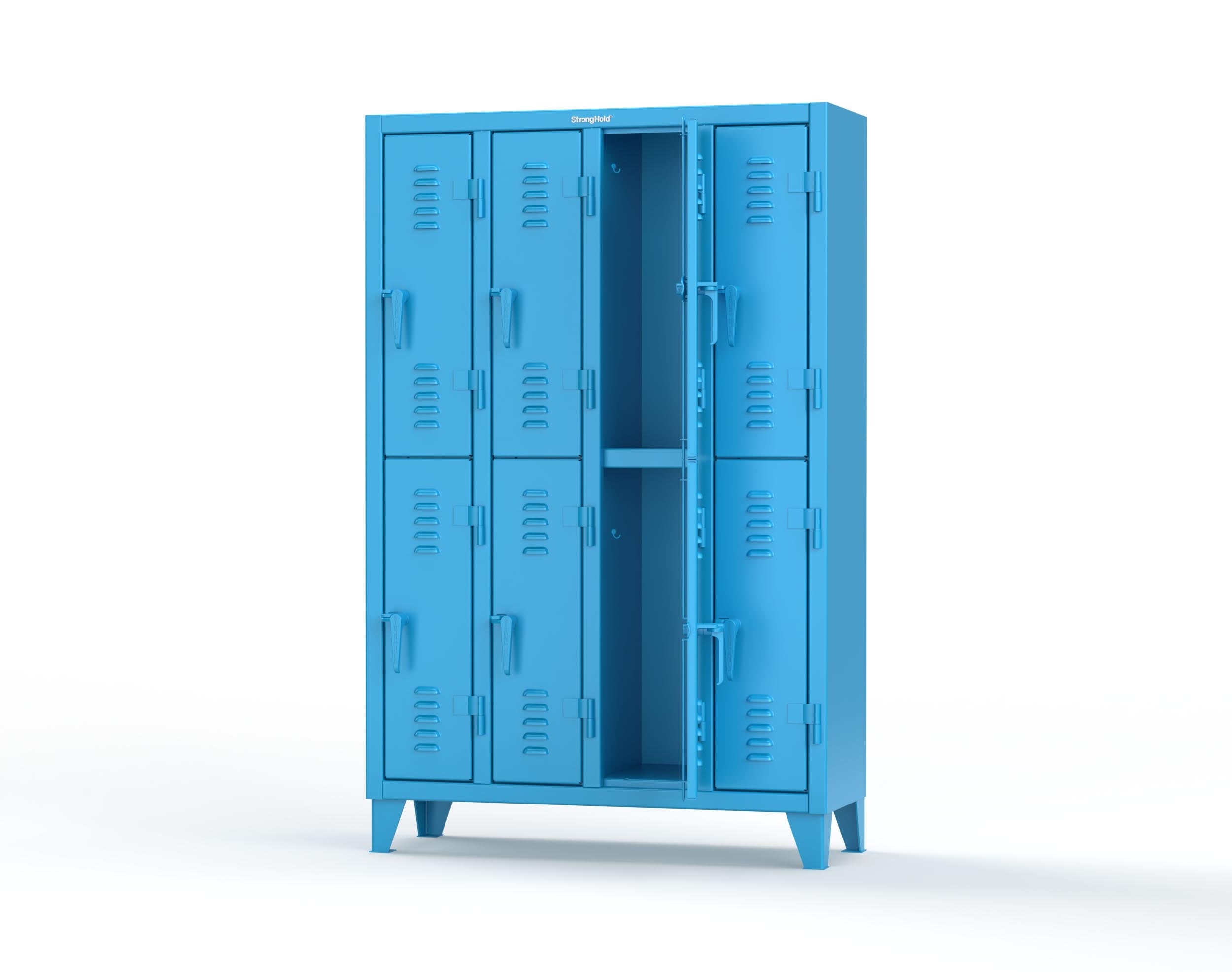 Extreme Duty 12-GA Double-Tier Louvered Door Locker; 8