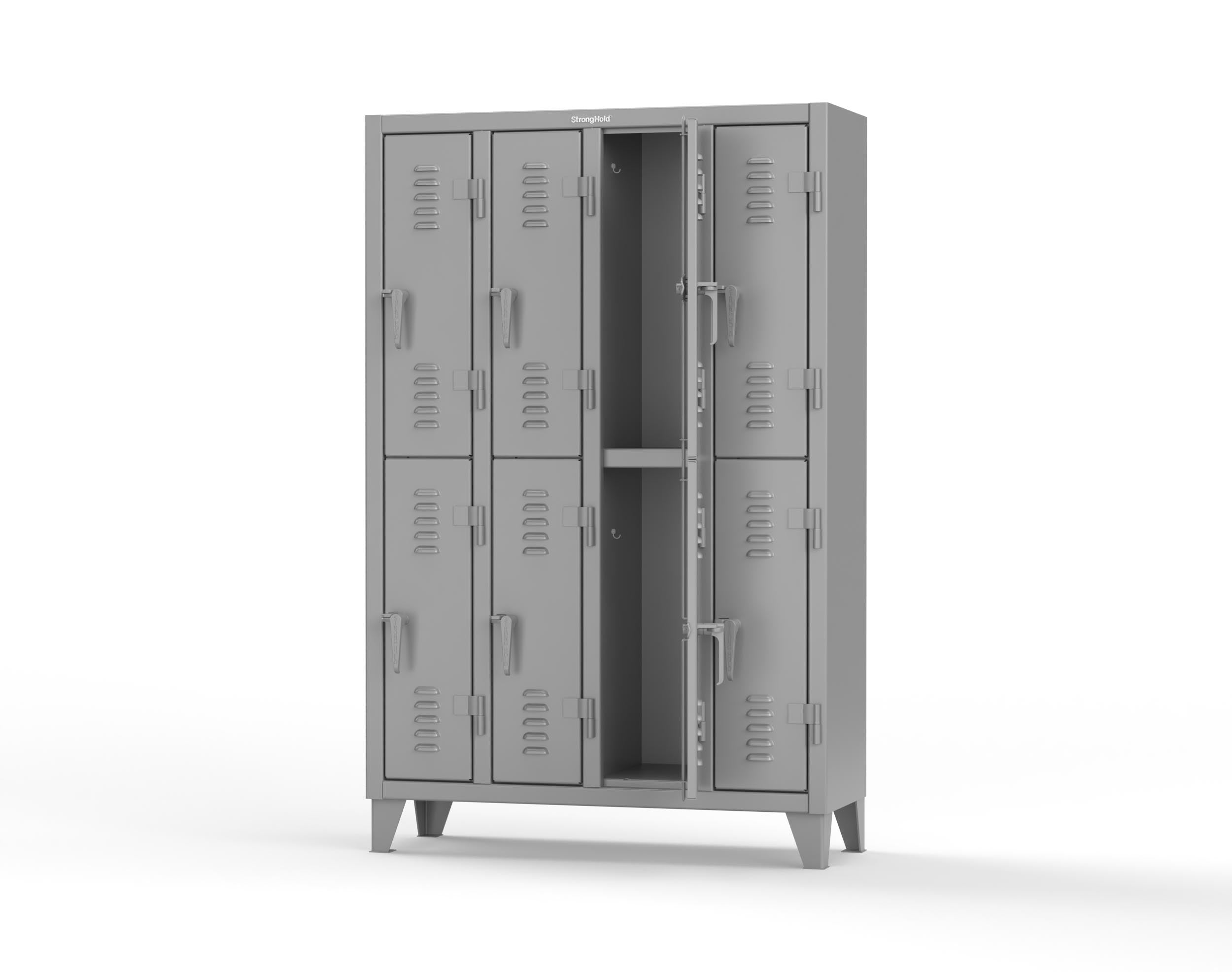 Extreme Duty 12-GA Double-Tier Louvered Door Locker; 8