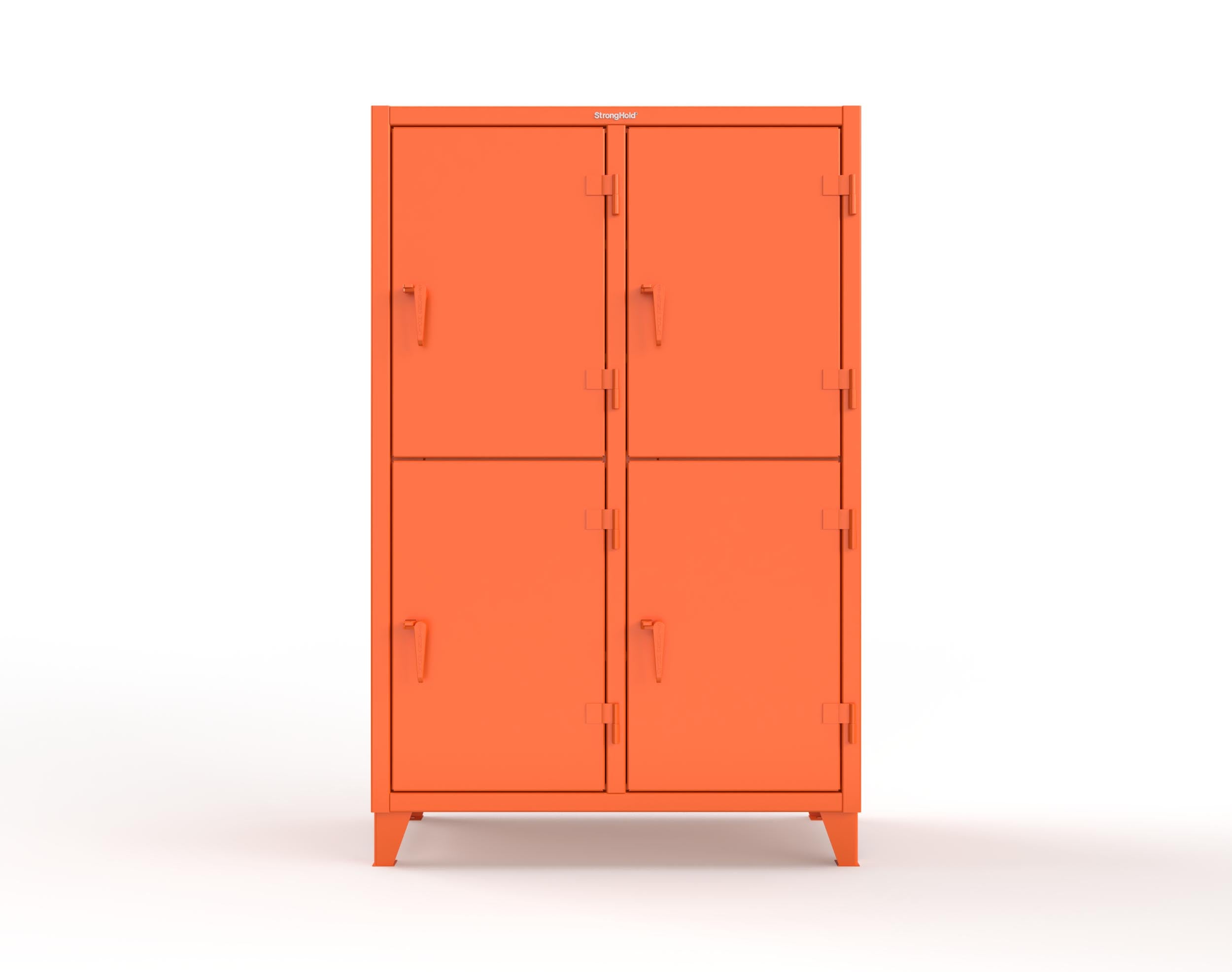 12-GA Double-Tier Locker: 4 Compartments, 6 Shelves, 8 Drawers
