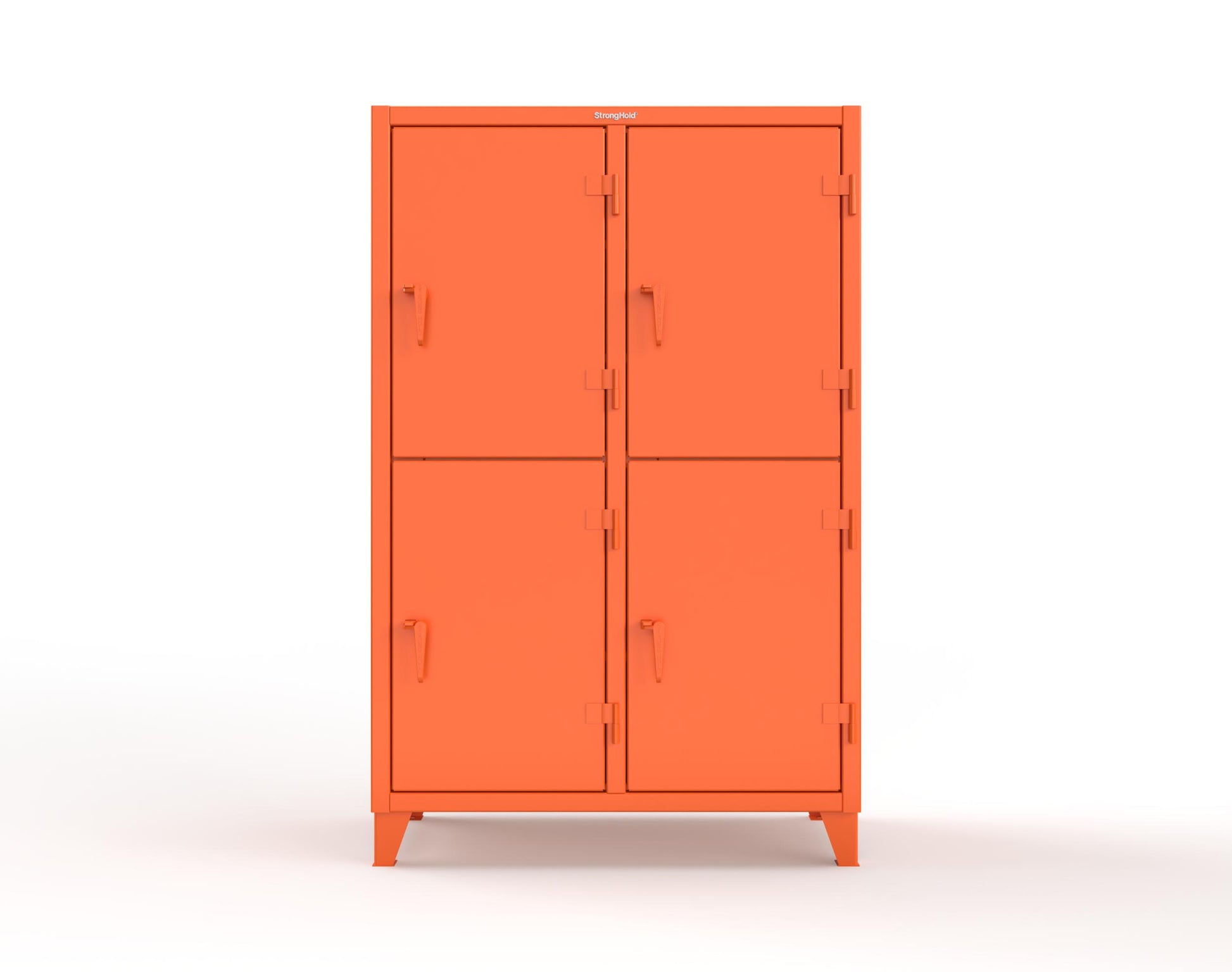 Extreme Duty 12 GA Double-Tier Locker with 4 Compartments, 6 Shelves, 8 Drawers - 50 in. W x 24in. D x 78 in. H - 46-24-2TPL-8DB-2009