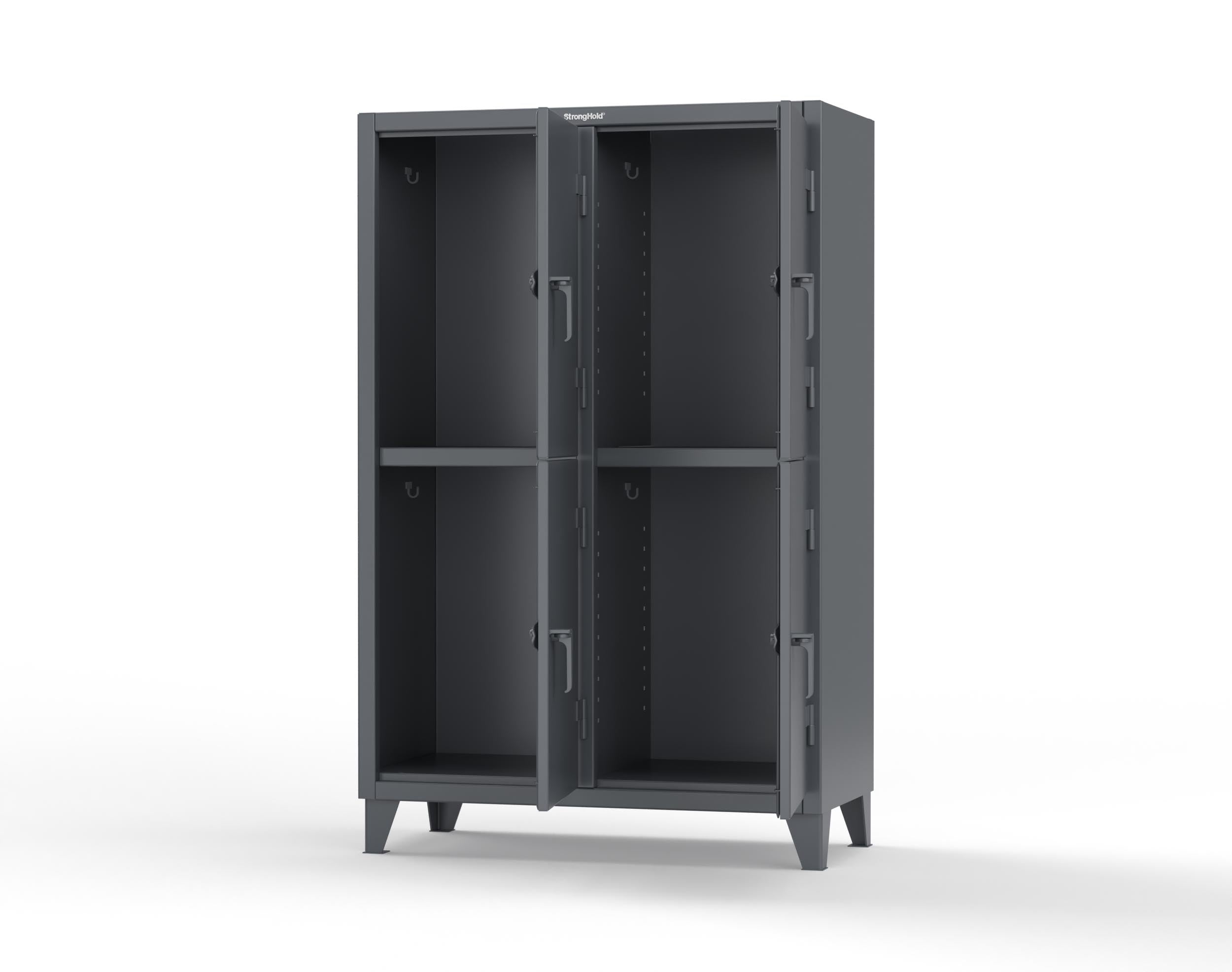12-GA Double-Tier 4 Compartment Locker | 46-24-2TPL | Strong Hold