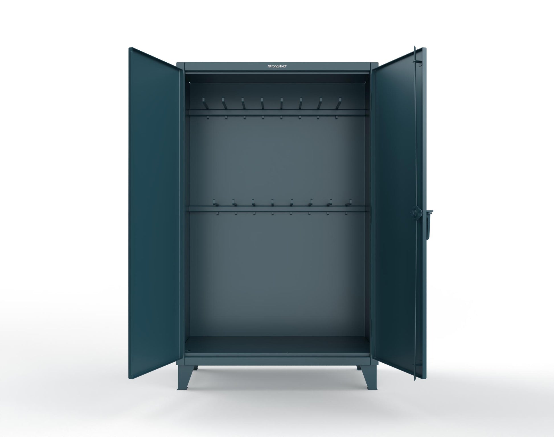 Extreme Duty 12 GA Rigging Cabinet with 16 Hooks - 48 In. W x 24 In. D x 78 In. H - 46-240-16-5001