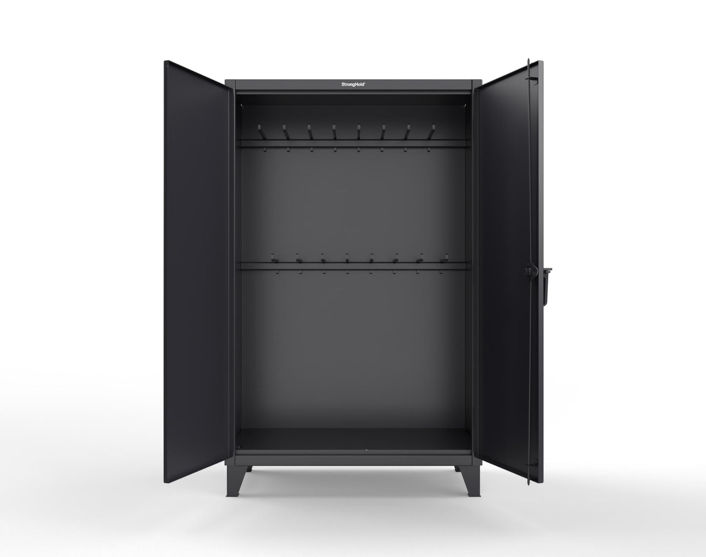 Extreme Duty 12 GA Rigging Cabinet with 16 Hooks - 48 In. W x 24 In. D x 78 In. H - 46-240-16-9005