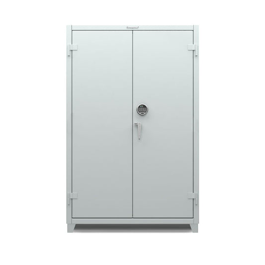 Extra Heavy Duty 14 GA Cabinet with 3 Shelves Secured by Electronic Lock with Digital Screen - 48 In. W x 24 In. D x 75 In. H