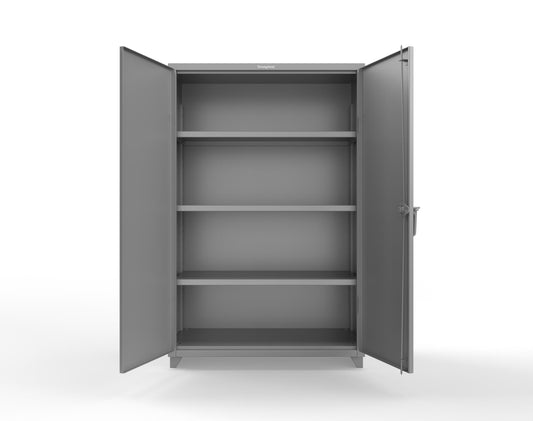 Extra Heavy Duty 14 GA Cabinet with 3 Shelves – 48 In. W x 24 In. D x 75 In. H - 46-243-L-7037