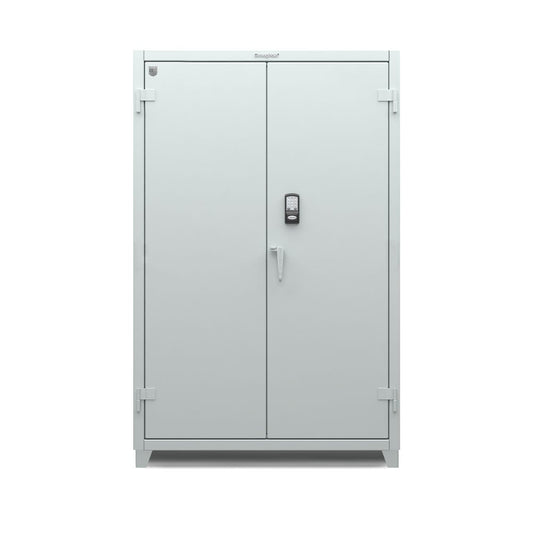 Extra Heavy Duty 14 GA Cabinet with 3 Shelves Secured by Electronic Lock & Card Reader (HID) - 48 In. W x 24 In. D x 75 In. H