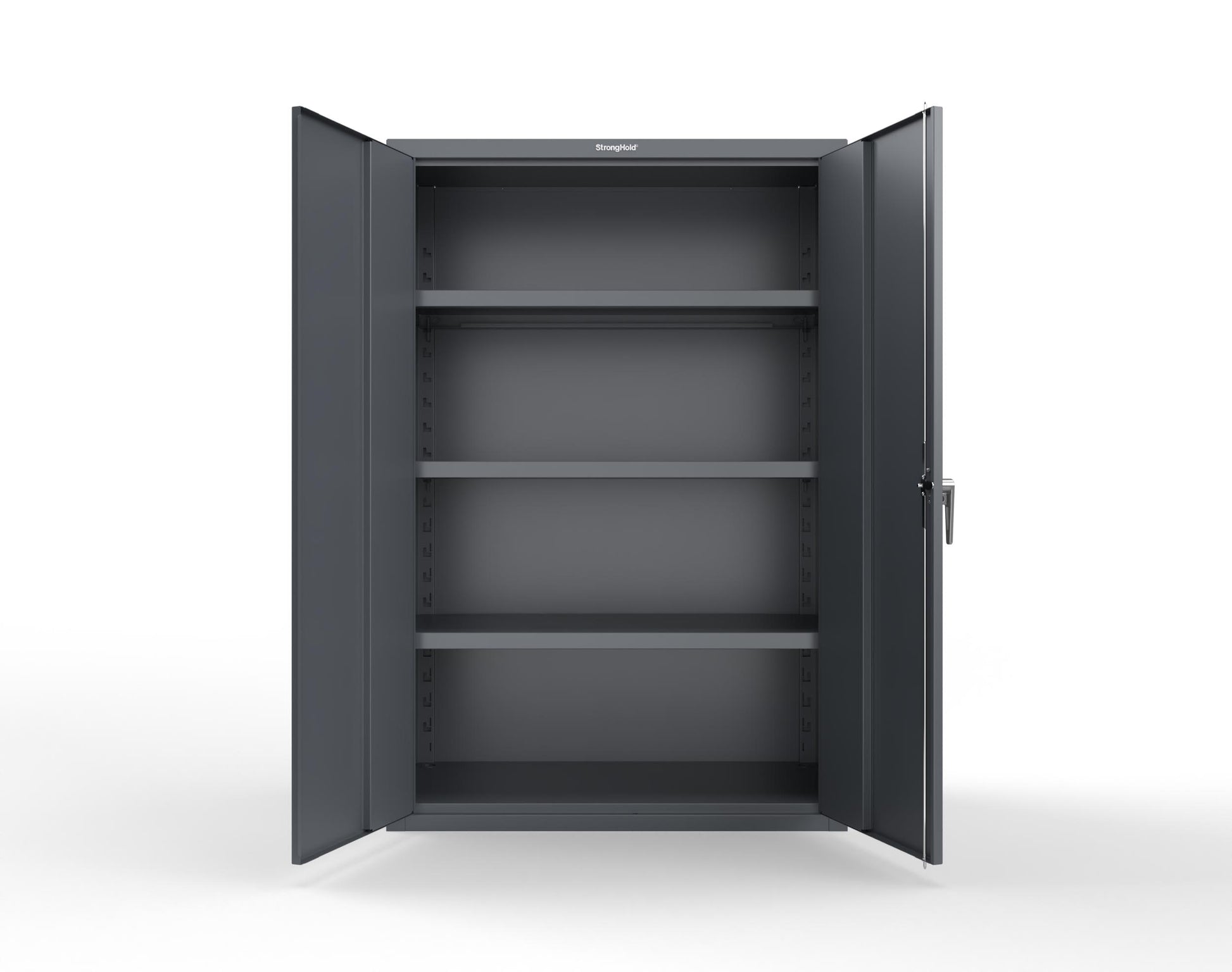 Heavy Duty 18 GA Cabinet with 3 Shelves - 48 in. W x 24 in. D x 72 in. H - 46-243-P-7024