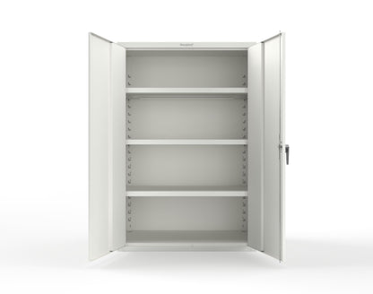 Heavy Duty 18 GA Cabinet with 3 Shelves - 48 in. W x 24 in. D x 72 in. H - 46-243-P-9003