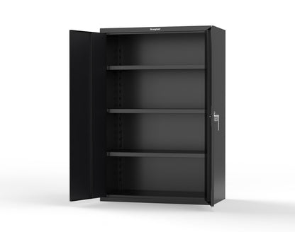Heavy Duty 18 GA Cabinet with 3 Shelves - 48 in. W x 24 in. D x 72 in. H - 46-243-P-9005