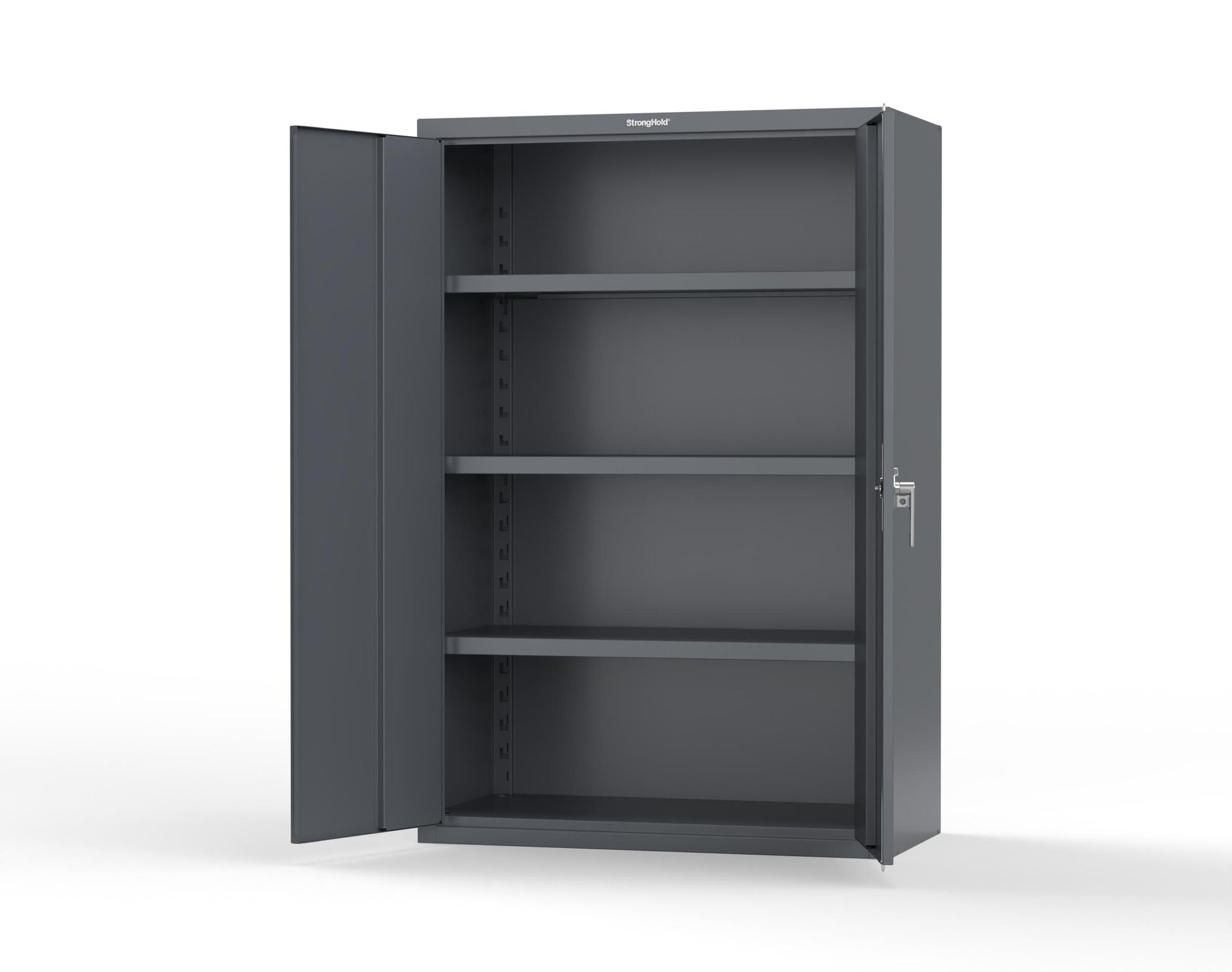 Heavy Duty 18 GA Cabinet with 3 Shelves - 48 in. W x 24 in. D x 72 in. H - 46-243-P-7024