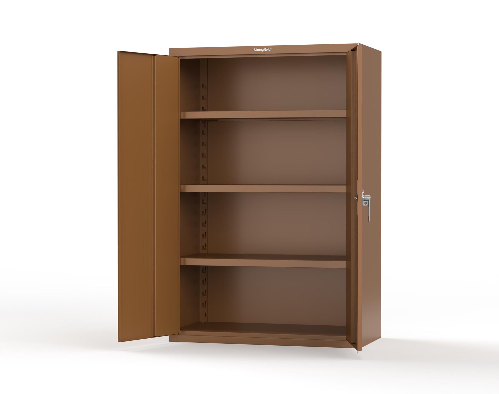 Heavy Duty 18 GA Cabinet with 3 Shelves - 48 in. W x 24 in. D x 72 in. H - 46-243-P-8008
