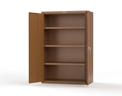 Heavy Duty 18 GA Cabinet with 3 Shelves - 48 in. W x 24 in. D x 72 in. H - 46-243-P-8008