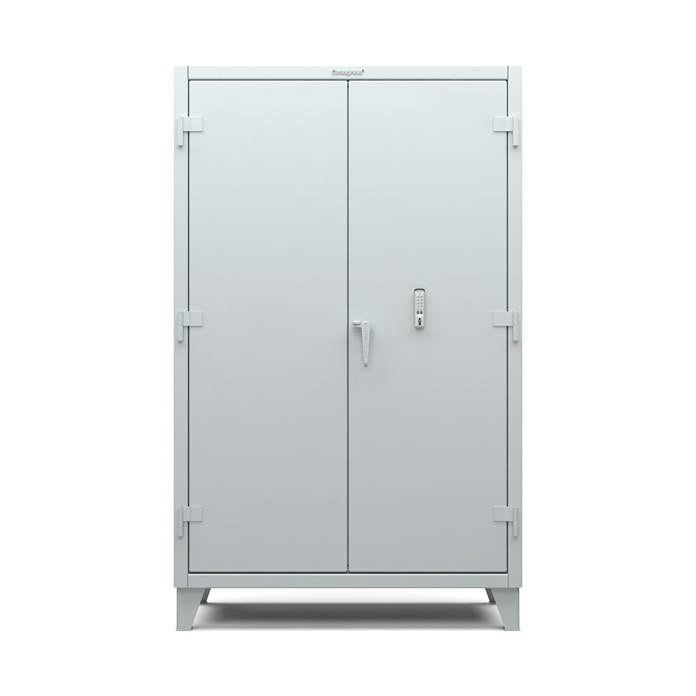 Extreme Duty 12 GA Cabinet with 4 Shelves Secured by Keyless Entry Lock - 48 In. W x 24 In. D x 78 In. H