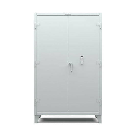 Extreme Duty 12 GA Cabinet with 4 Shelves Secured by Keyless Entry Lock - 48 In. W x 24 In. D x 78 In. H