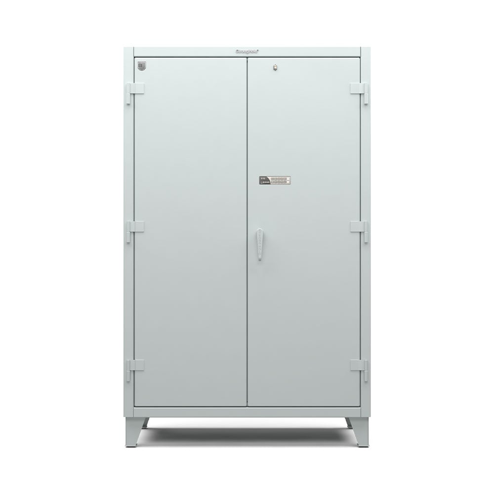 Extreme Duty 12 GA Cabinet with 4 Shelves Secured by Low Profile Digital Lock - 48 In. W x 24 In. D x 78 In. H