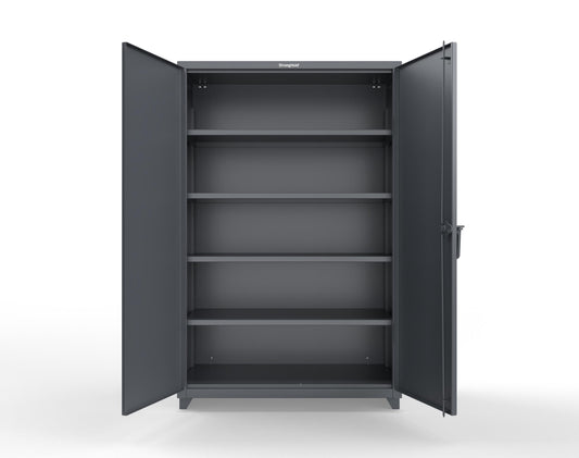 Extra Heavy Duty 14 GA Cabinet with 4 Shelves - 48 In. W x 24 In. D x 75 In. H - 46-244-L-7024