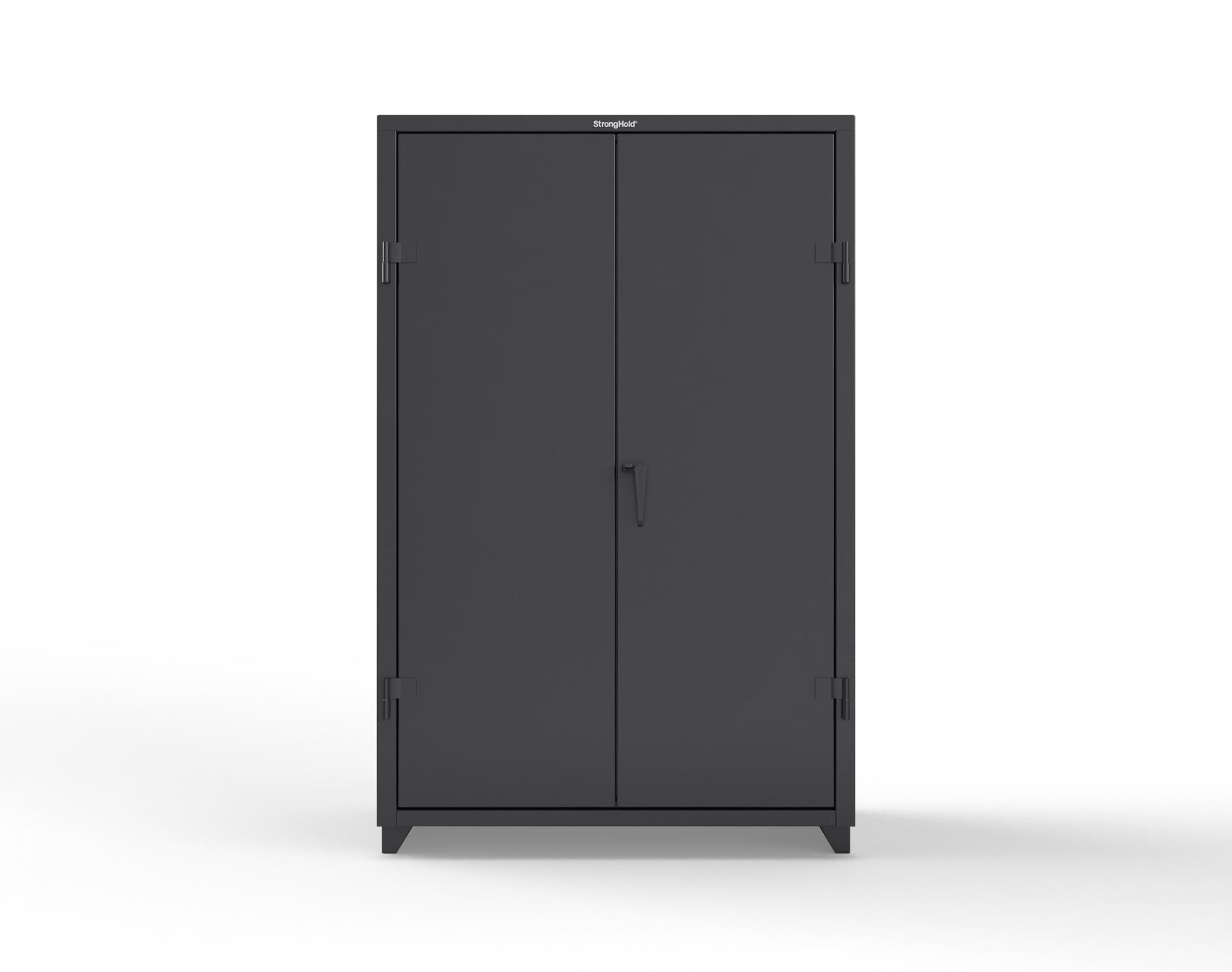 Extra Heavy Duty 14 GA Cabinet with 4 Shelves - 48 In. W x 24 In. D x 75 In. H - 46-244-L-9005