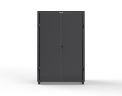 Extra Heavy Duty 14 GA Cabinet with 4 Shelves - 48 In. W x 24 In. D x 75 In. H - 46-244-L-9005