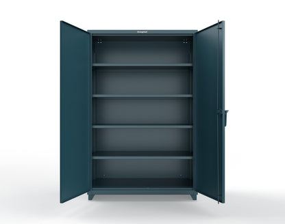 Extra Heavy Duty 14 GA Cabinet with 4 Shelves - 48 In. W x 24 In. D x 75 In. H - 46-244-L-5001