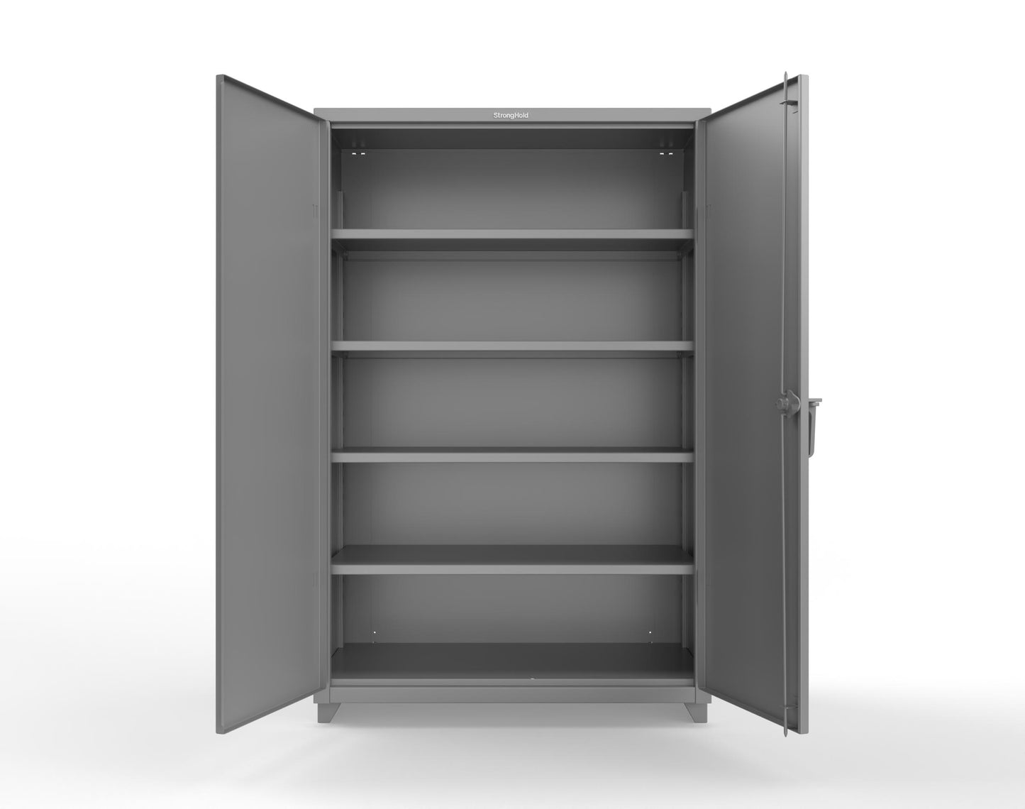 Extra Heavy Duty 14 GA Cabinet with 4 Shelves - 48 In. W x 24 In. D x 75 In. H - 46-244-L-7037