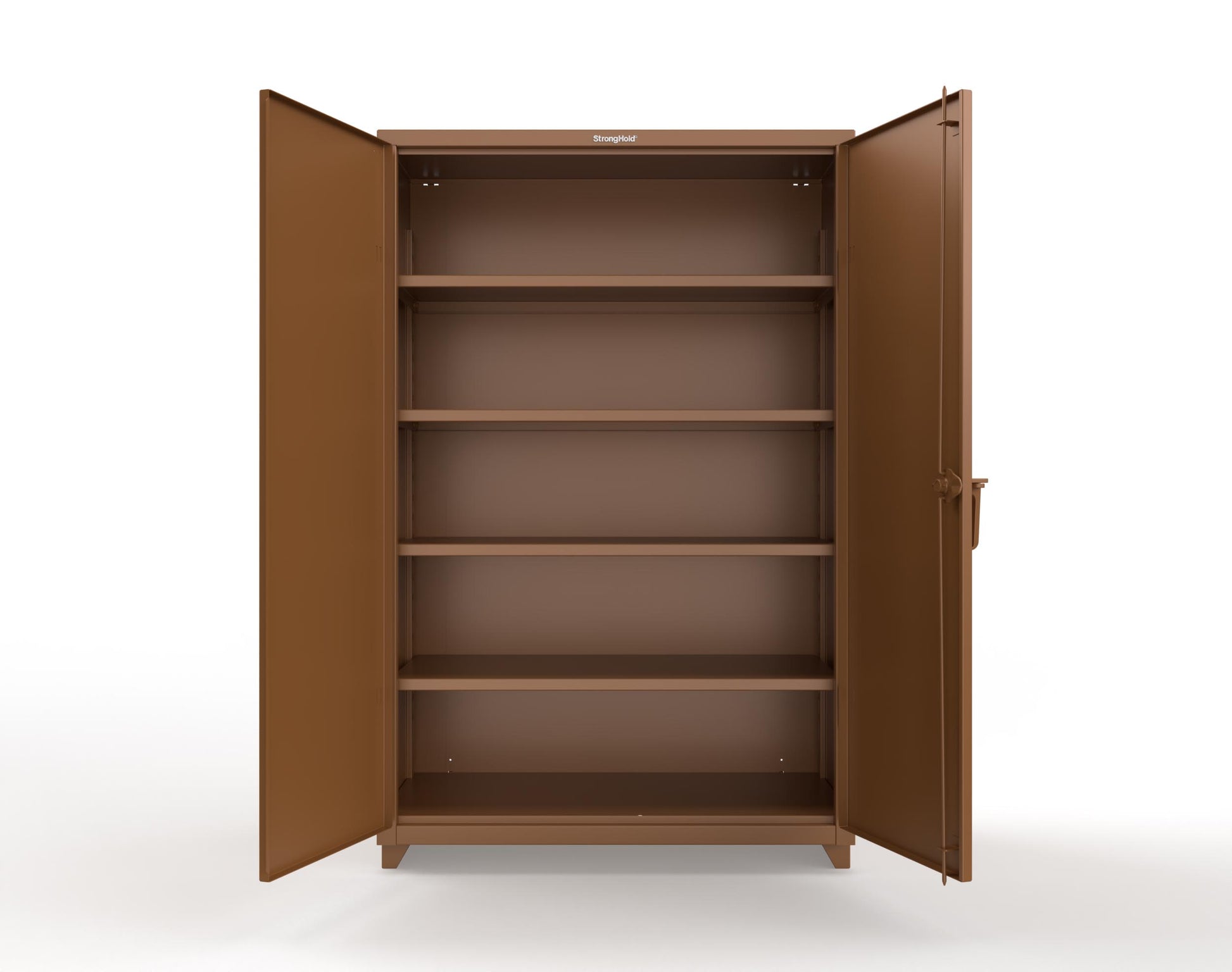 Extra Heavy Duty 14 GA Cabinet with 4 Shelves - 48 In. W x 24 In. D x 75 In. H - 46-244-L-8008