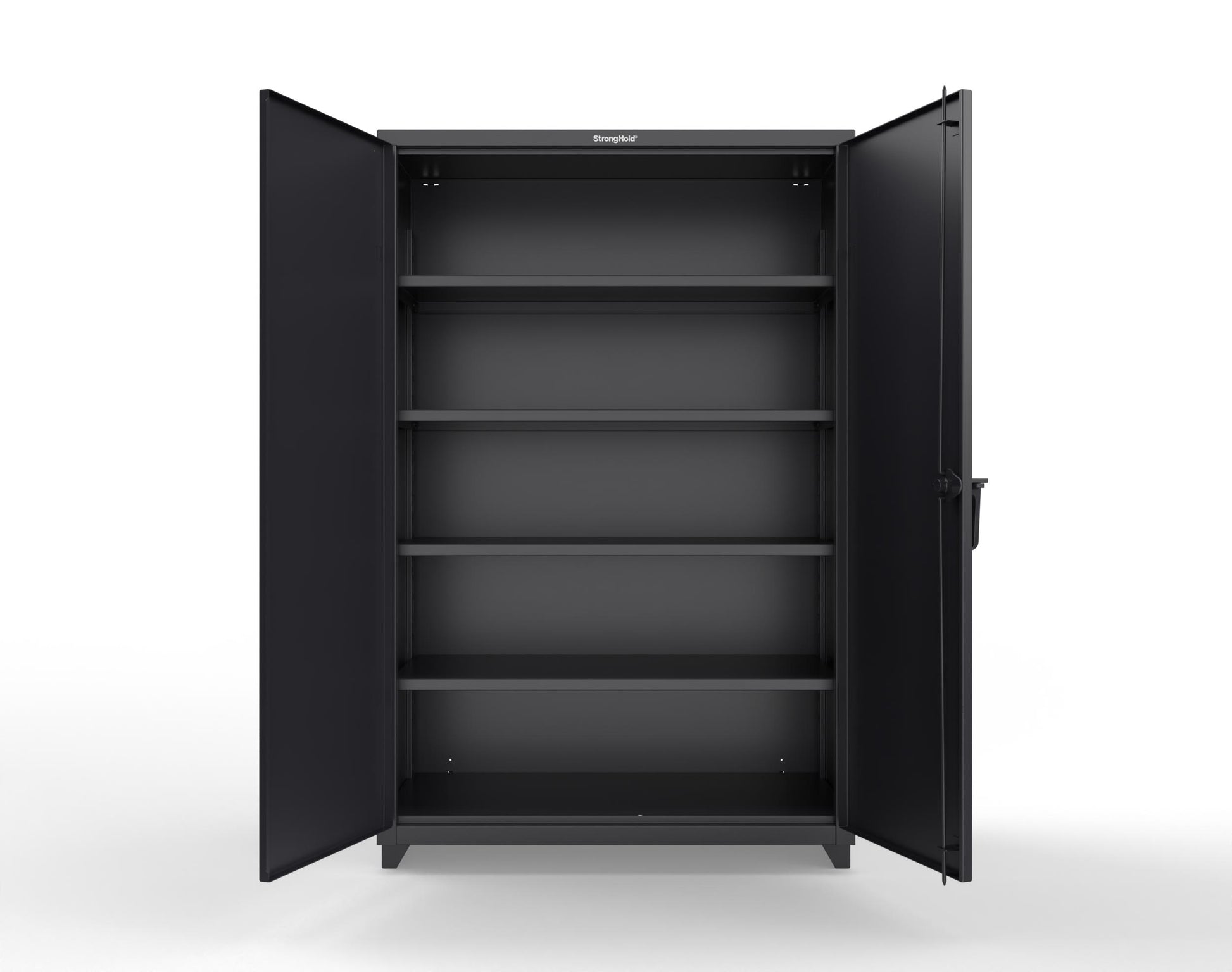 Extra Heavy Duty 14 GA Cabinet with 4 Shelves - 48 In. W x 24 In. D x 75 In. H - 46-244-L-9005