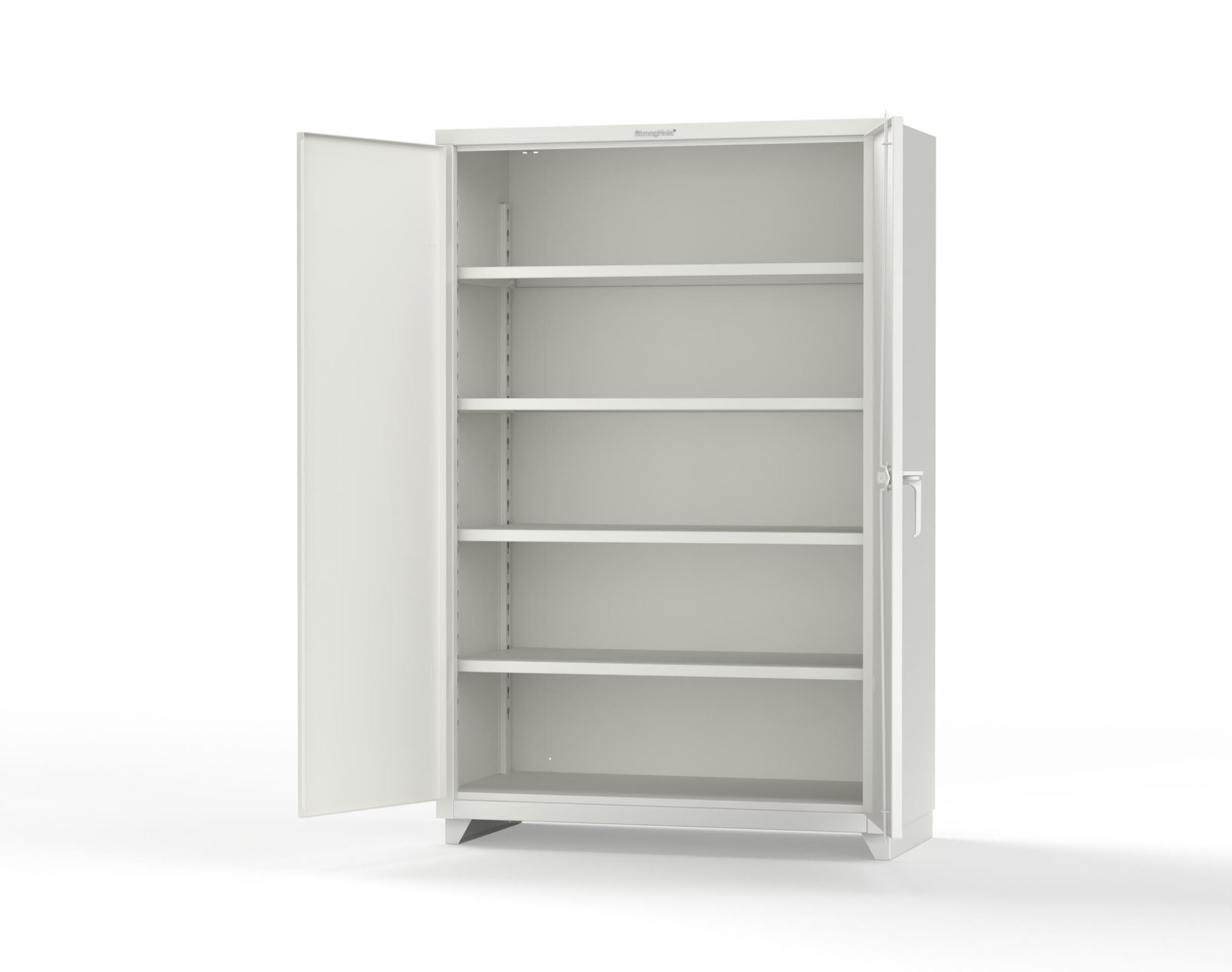 Extra Heavy Duty 14 GA Cabinet with 4 Shelves - 48 In. W x 24 In. D x 75 In. H - 46-244-L-9003