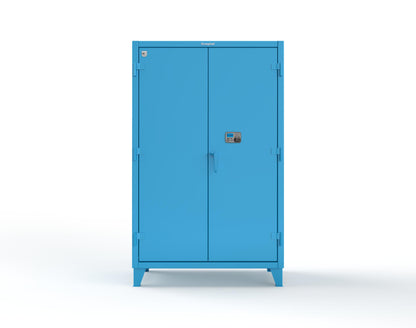 Extreme Duty 12 GA Cabinet with 4 Shelves Secured by Network-Capable Electronic Lock with Card Reader (HID) (Software Included) - 48 In. W x 24 In. D x 78 In. H - 46-244-NX-ST-5012