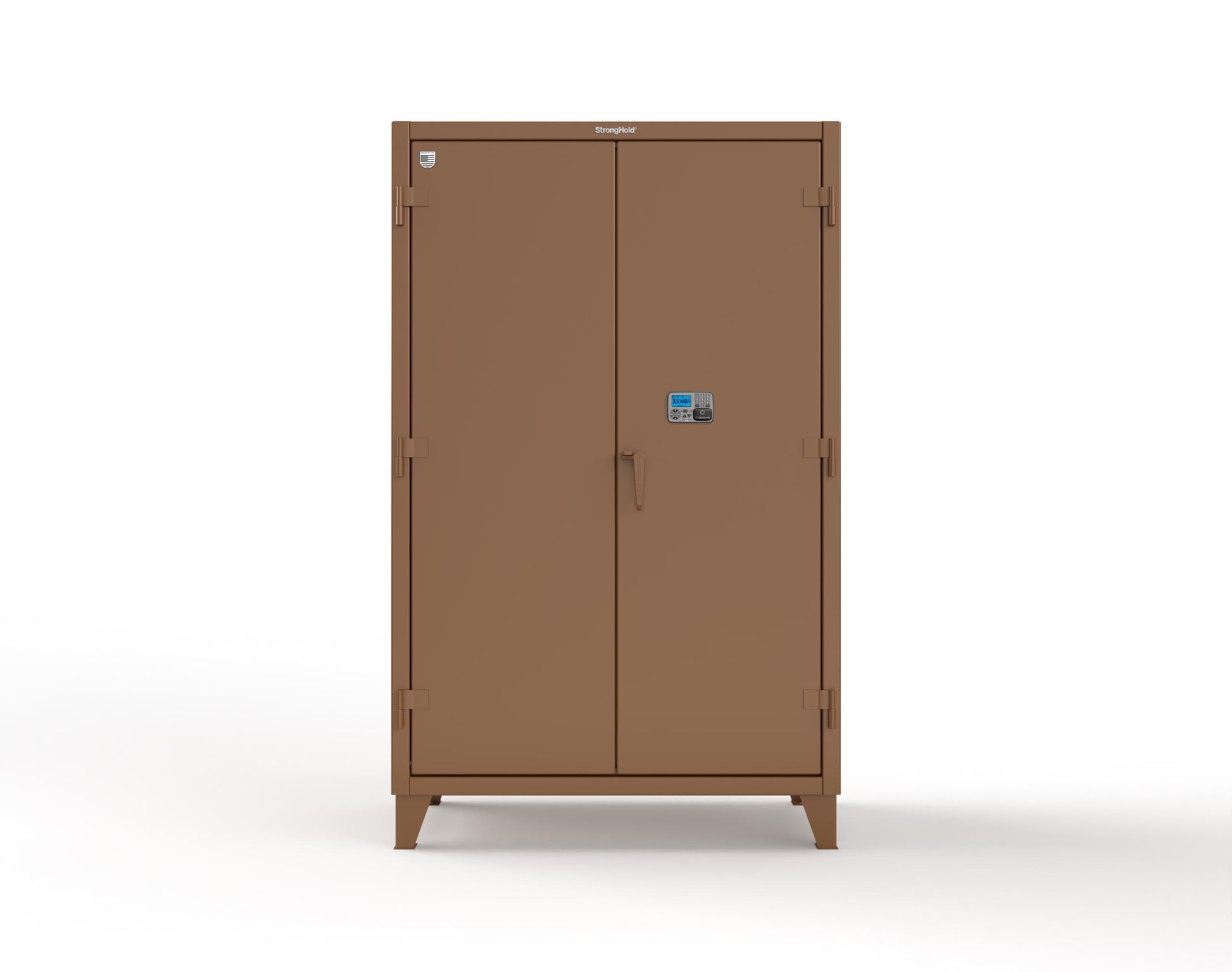 Extreme Duty 12 GA Cabinet with 4 Shelves Secured by Network-Capable Electronic Lock with Card Reader (HID) (Software Included) - 48 In. W x 24 In. D x 78 In. H - 46-244-NX-ST-8008