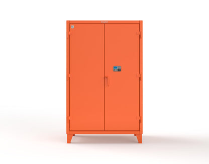 Extreme Duty 12 GA Cabinet with 4 Shelves Secured by Network-Capable Electronic Lock with Card Reader (HID) (Software Included) - 48 In. W x 24 In. D x 78 In. H - 46-244-NX-ST-2009
